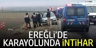 Ereğli ve çaycuma'da vakaların fazlalığı dikkat çekti. Eregli De Karayolunda Tabancayla Intihar Etti