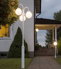 The following model #'s are the various options that can be searched for on home depot for use with sea gull outdoor post light fixtures. Classical Outdoor Lamp Post With Three Opal Globes On A White Pole