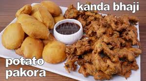 Onion Palak Pakora Recipe Potato Pakoda Recipe Bhajia Recipe Kanda Pakora Recipes Bhajia Recipe Potato Recipes