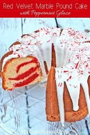 This cranberry pound cake recipe is easy to make at home for a christmas idea or any time of the year for kids and adults. Red Velvet Marble Pound Cake With Peppermint Glaze My Cake School