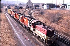 Toronto Hamilton Buffalo Rwys Nw 2 5023 5006 4743 Action At Chatham St Hamilton On Febuary 23 1980 Holiday Train Job Shop Canadian Pacific Railway