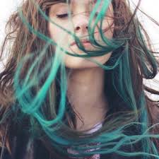 To get an obvious dip dye style using manic panic color, brunettes will need to lighten their hair first. Ombre Turquoise Blue Tip Dyed Hair Extensions Dark Etsy