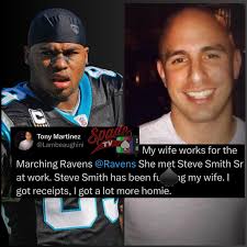Man calls out Former NFL Player & Analyst Steve Smith for allegedly folding  his wife like a pretzel. He also posted very explicit messages between them.