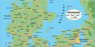 Wo auch immer die ferienzelte aufgeschlagen werden, die frische luft gibt es kostenlos als schmankerl obendrauf. Karte Von Danemark Land Staat Welt Atlas De
