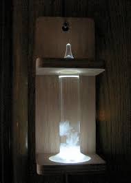 Glowing Fitzroy Storm Glass Glass Fitzroy Candle Sconces