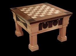 Hard Maple Chess Table Designed And Built In Canada 100 Hand Made Comes In 4 Species Of Wood Chess Table Chess Board Table Chess Board