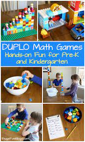 Engaging Hands On Duplo Math Games That Kids Will Love Frugal Fun For Boys And Girls Preschool Math Games Preschool Games Fun Math Games