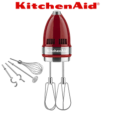 From a slow stir to a fast whip. Kitchenaid 9 Speed Hand Mixer Empire Red Cookfunky