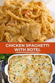 Chicken Spaghetti With Rotel Recipe Chicken Recipes Chicken Dinner Recipes Chicken Spaghetti Recipes