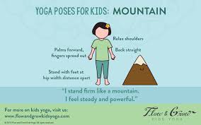 Yoga Pose For Kids Mountain Pose Kids Yoga Poses Mountain Pose Yoga Yoga For Kids