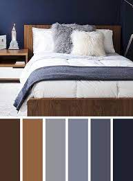 Color schemes are relevant in beautifying a home. The Best Color Schemes For Your Bedroom Navy Blue Grey And Brown Brown Bedroom Colors Blue Bedroom Colors Grey Colour Scheme Bedroom