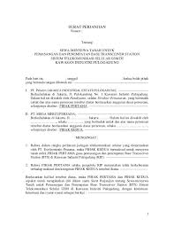 Surat Perjanjian Sewa Menyewa Tanah Untuk Bts Dengan Gambar Tanah Tanggal Surat