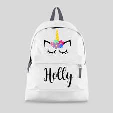 Personalised Unicorn Backpack With Any Name Kids Children Personalized Backpack Girls Back To School Bags Personalized Backpack Kids