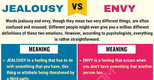 Jealousy Vs Envy Differences Between Envy Vs Jealousy 7esl