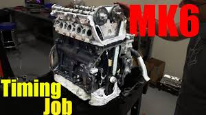 How to install your first turbocharger on any engine. 2 0t Tsi Vw Cylinder Head Install And Timing Up The Engine Youtube