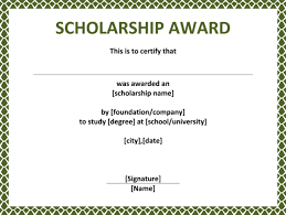 Wording For Award Certificates 5 Plus Scholarship Award Certificate ...