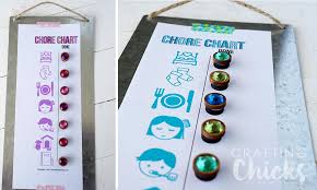 Magnetic Chore Charts The Crafting Chicks