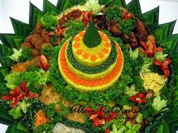 Nasi Tumpeng Seni Makanan Hiasan Makanan Masakan Indonesia
