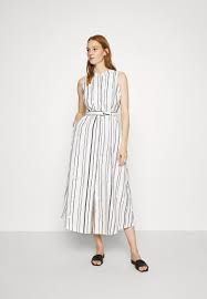 Make a statement in the lulus casablanca queen black and white print maxi dress! Banana Republic Printed Dress Freizeitkleid White Black Weiss Zalando De