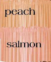 solid peach pinch pleat kitchen/cafe