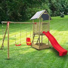 De aceea, in acel putin timp. Loc De Joaca Pentru Copii Tobogan 2 Leagane 350 X 235 X 300 Cm Emag Ro