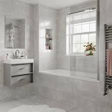 If you are planning to do up your bathroom, tiles should be at the top of your list of things to buy. Wickes Alaska Grey Glazed Porcelain Wall Floor Tile 600x300 Wickes Co Uk