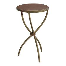 Vittoria Leather Side Table In 2020 Leather Side Table Side Table Small Accent Tables