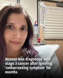 She dismissed her concerns and put them down to her healthy diet.