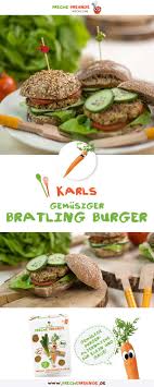 Karls Gemusiger Bratling Burger Freche Freunde Kochclub Rezept Bratlinge Gemusebratlinge Lecker Burger