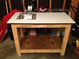 Kreg Jig Work Bench With With A Twist Fish Cleaning Table For The Beach Fish Cleaning Table Fish Cleaning Station Home Projects