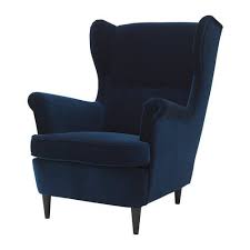 Strandmon Wing Chair Djuparp Dark Green Blue Djuparp Dark Green Blue Wing Chair Ikea Chair Blue Velvet Chairs