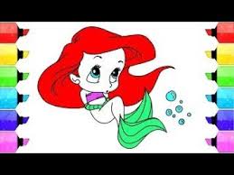 Collection of disney princess ariel coloring pages (52) ariel sad colouring page printable baby ariel coloring pages Disney Princess Coloring Pages 15 How To Draw And Color Baby Ariel Princess Video For Youtube
