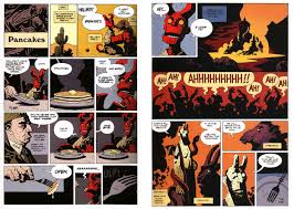 Pancakes Hellboy Story By Mike Mignola Great Pancake Recipe Included On This Site Comic Books Art Mike Mignola Art Hellboy Comic