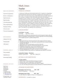 Teacher Cv Template Lessons Pupils Teaching Job School Coursework