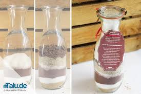 Noch eine schnelle und orginelle geschenkeidee gesucht? Backmischung Im Glas Verschenken 4 Leckere Rezepte Talu De