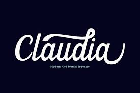 Scrawl cursive by tanya david to download free cursive fonts, you can take a look at our collection of cursive fonts. Claudia Script From Fontbundles Net Script Fonts Handwritten Type Script