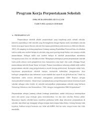 Program kerja perpustakaan ini merupakan acuan, pedoman dan rencana untuk 1 tahun. Program Kerja Perpustakaan Sekolah Pdf