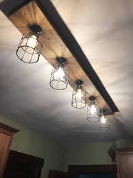 Rustic Farmhouse Beam Light Light Fixtures Up To 8 Feet Etsy Rustic Light Fixtures Rustic Kitchen Lighting Rustic Track Lighting