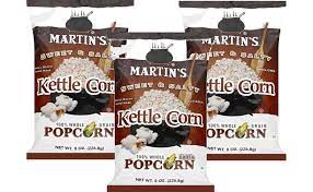 Martin's Sweet & Salty 100% Whole Grain Kettle Popped Poporn - 8 oz. Bag (3  Bags) - Walmart.com