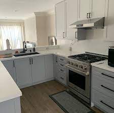 Light grey kitchen cabinets with black handles moderna news phase. Grey Cabinets With Black Handles Shaker Kitchen Design Grey Shaker Kitchen Grey Kitchen Cabinets