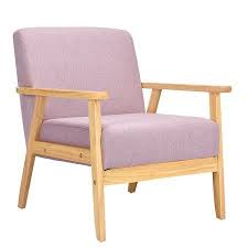 Buy Modern Fabric Upholstered Accent Chair Low Lounge Armchair Solid Wood Frame Pink From Walma Upholstered Accent Chairs Lounge Armchair Upholstered Arm Chair