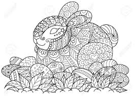 As the trend for grown up coloring pages continue, i will bring more for you over the. Little Bunny Sitting On Easter Eggs For Adult Coloring Book Page Royalty Free Cliparts Vectors And Stock Illustration Image 72204711