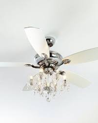 A chandelier ceiling fan adds function and glamourous style; Julianne Chromefandelier 52 D Ceiling Fan Chandelier Chandelier Fan Ceiling Fan With Light