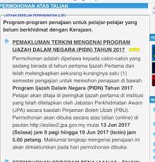 Permohonan biasiswa pidn jpa 2013 program ijazah dalam negara secara online. Smf Medic Sur Twitter Biasiswa Permohonan Jpa Bagi Program Ijazah Dalam Negara Pidn Sesi 2017 Dibuka Mulai 13 19 Jun 2017 Pelajar Tahun 1 Digalakkan Memohon Https T Co Fcxukjpgnn
