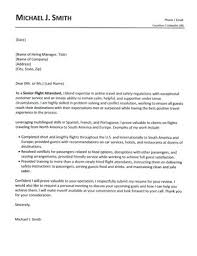 Flight Attendant Cover Letter Workalpha