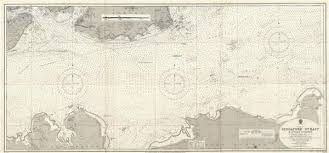 Details About 1927 Admiralty Nautical Chart Map Of Singapore Strait East