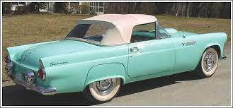 57 Thunderbird Convertible 1955 57 Ford Thunderbird Convertible Tops And Convertible Top Parts Ford Thunderbird Thunderbird Convertible