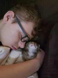 Update: Adopted. Thanks everyone! This is my son Xander. He has had a rough  educational career but he never gave up. He has worked hard to ensure that  he will graduate this