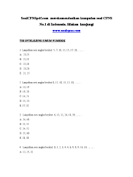 Soal Cpns Pdf Tiu Numerik Pdf