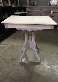 Victorian Side Table Painted With Annie Sloan Chalk Paint Paloma Old White And Waxed White Painted Furniture Painted Table Annie Sloan Chalk Paint Paloma
